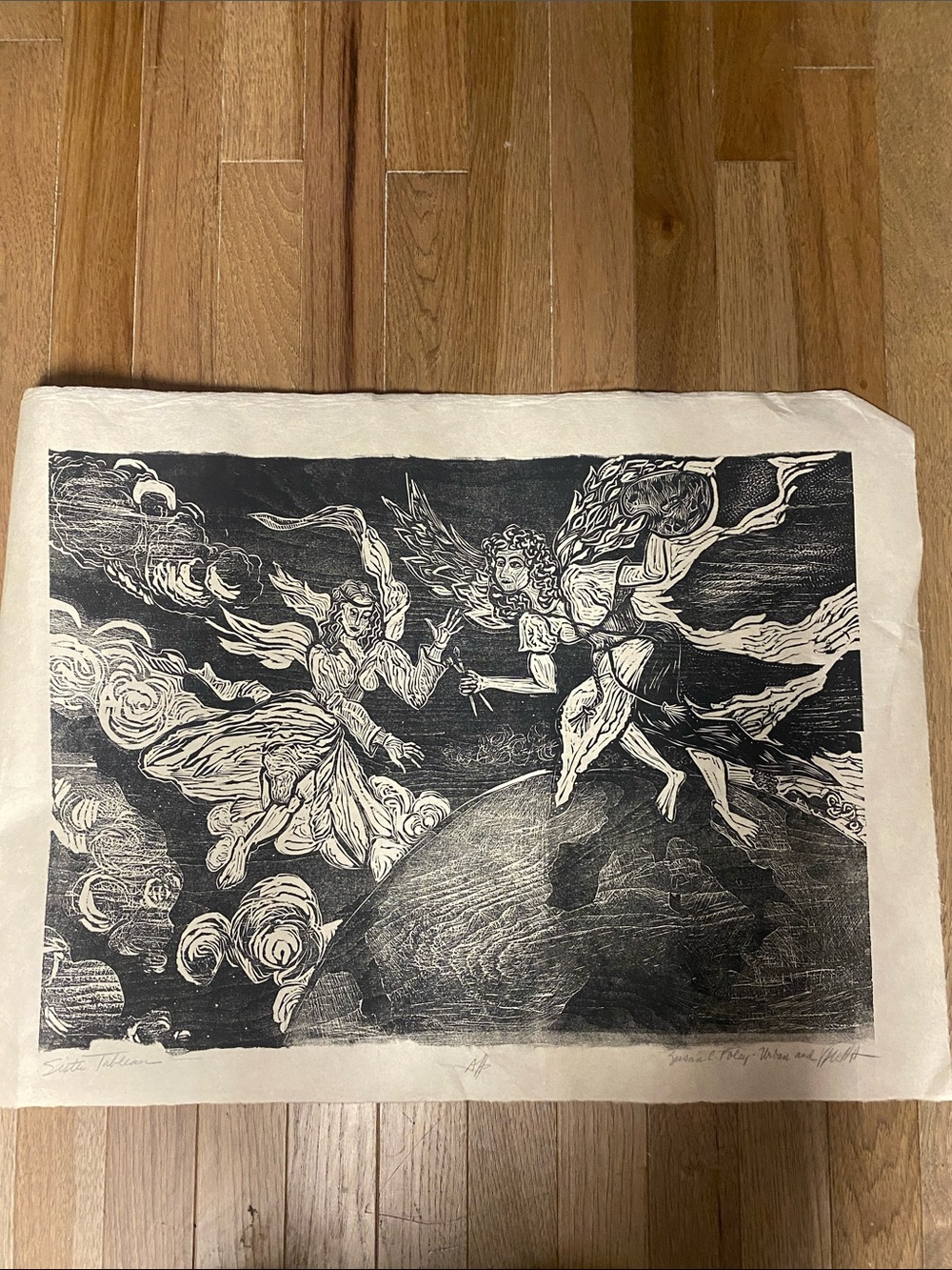 Susan C. Foley Original Linocut / Woodblock Fine Art Print